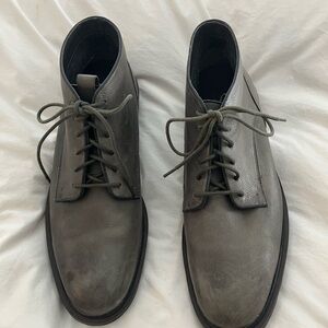 Men's Cole Haan Gray Leather Lace-Up Chukka Boots 11.5 VGC